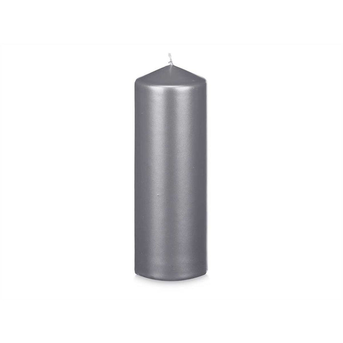 Candle Acorde Silver 7 x 20 x 7 cm (12 Units)