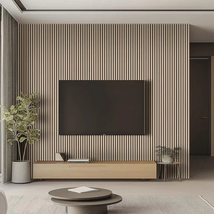 ACOUSTIC PANEL SAND OAK PF-230 17X260X2.2 CM - Стенни панели<<<Стенни и таванни панели<<<Подови и стенни