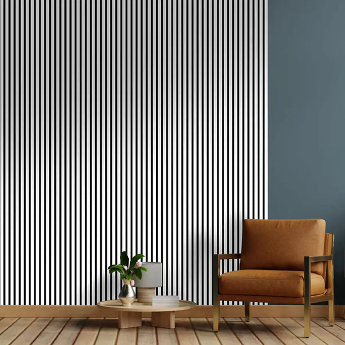 ACOUSTIC PANEL WITH DECORATIVE FOIL NEUHOFER WHITE 267X57X1.9 CM - Стенни панели<<<Стенни и таванни панели<<<Подови и