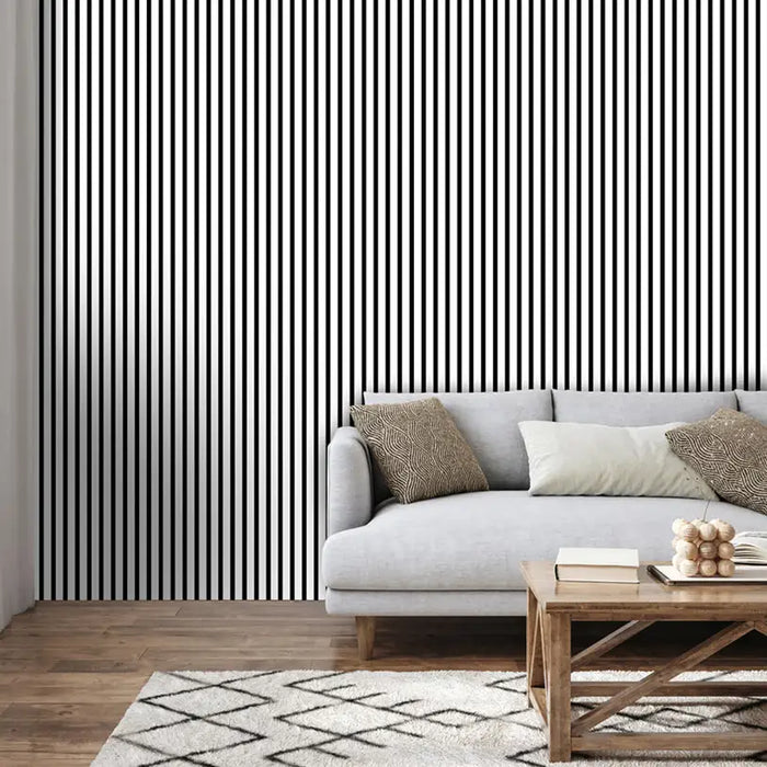 ACOUSTIC PANEL WITH DECORATIVE FOIL NEUHOFER WHITE 267X57X1.9 CM - Стенни панели<<<Стенни и таванни панели<<<Подови и