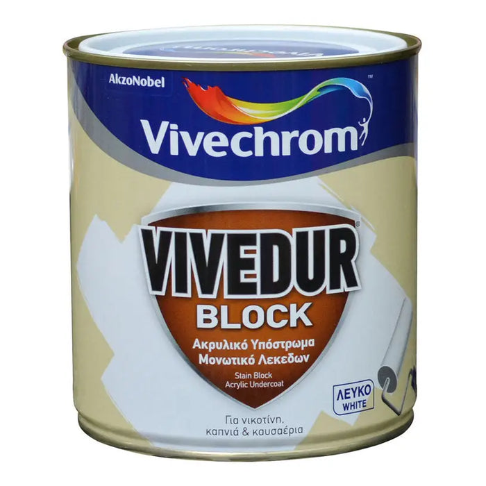 ACRYLIC INSULATION PRIMER FOR INTERIOR AND EXTERIOR USE VIVECHROM Vivedur Block - Грундове<<<Грундове и