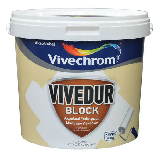 ACRYLIC INSULATION PRIMER FOR INTERIOR AND EXTERIOR USE VIVECHROM Vivedur Block - Грундове<<<Грундове и
