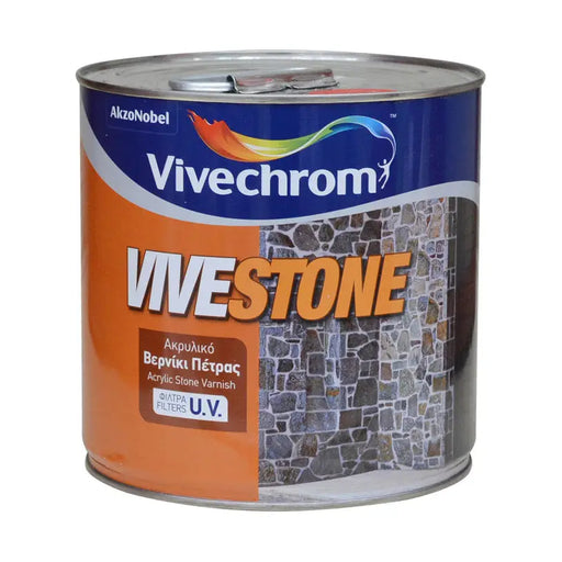 ACRYLIC POLISH FOR STONE 2.5 L VIVECHROM VIVESTONE - Лакове за камък<<<Лакове и импрегнанти за дърво<<<Бои и
