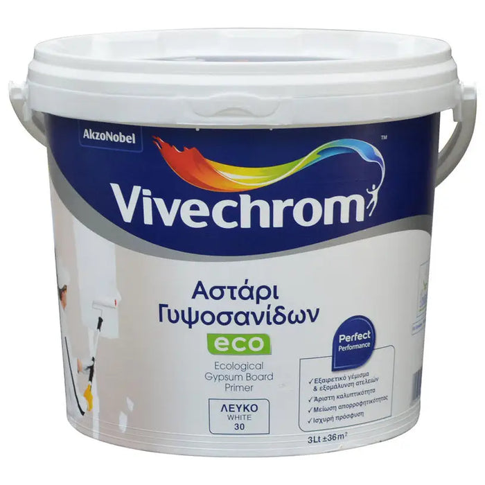 ACRYLIC WATER-SOLUBLE PRIMER FOR INTERIOR USE VIVECHROM Astari Gypsosanidon - Грундове<<<Грундове и разредители<<<Бои и