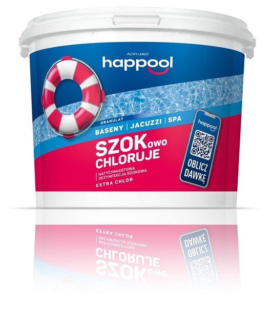 Acrylmed EXTRA CHLOR Granules for controlling bacteria, fungi and algae in swimming pool water, 3 kg