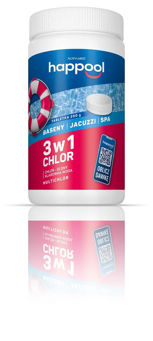 Acrylmed TRIOCHLOR Slow-release chlorine tablets 200 g tablet 1 kg