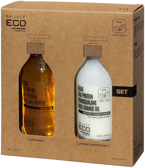 DR LUCY Eco set for rough coat - conditioner and shampoo for dogs