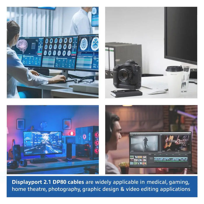 ACT Cable Display port 2.1 male-male 8K@60Hz 4k@240Hz 1m black - PC кабели<<<Кабели<<<ValiAPI