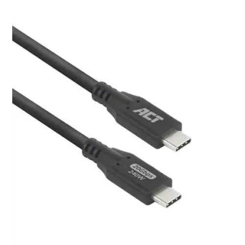 ACT Cable USB-C - USB-C 1 m / USB4 20Gbps 240W - Кабели за мобилни