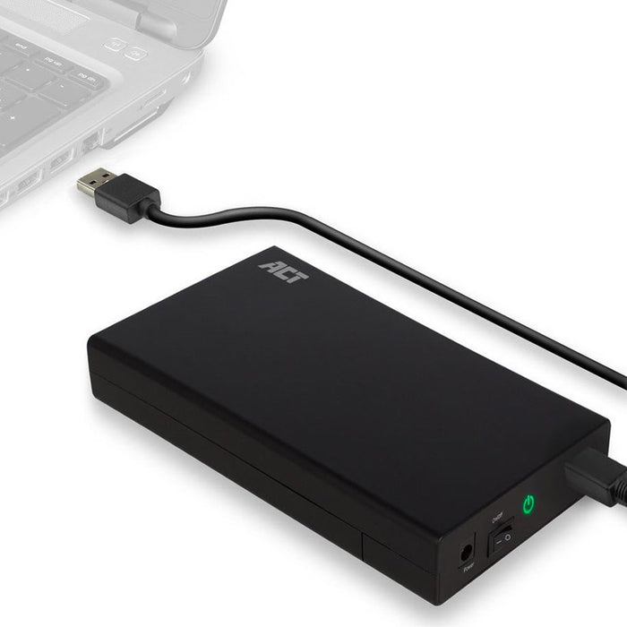 Hard disk drawer ACT AC1405, 3.5", SATA, USB 3.1 Gen1 (USB 3.0), Black
