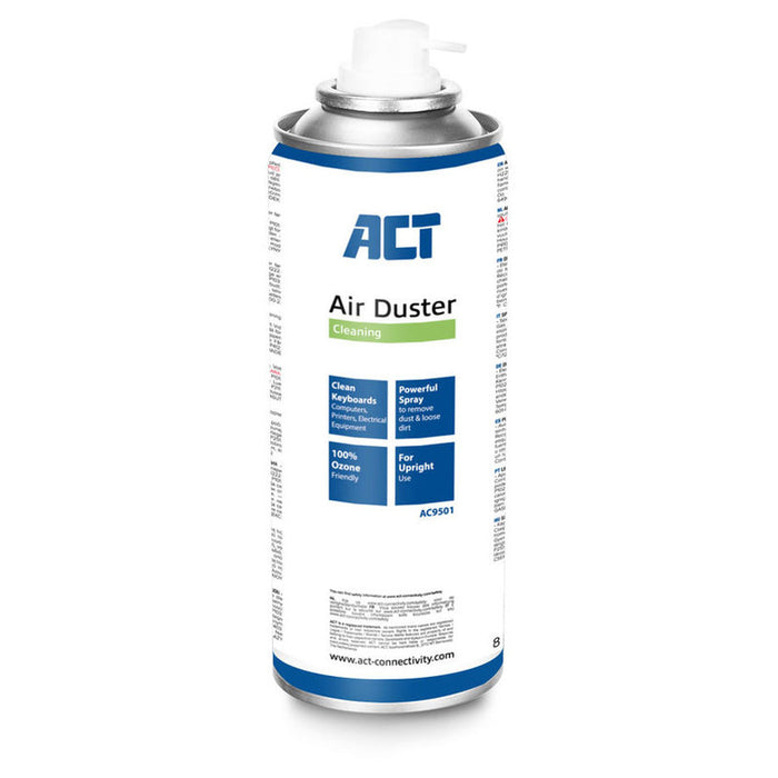 Air spray ACT AC9501, For keyboards, LCD, TV monitors, 400 ml.