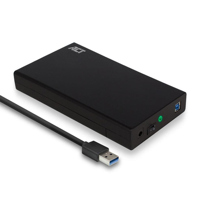 Hard disk drawer ACT AC1405, 3.5", SATA, USB 3.1 Gen1 (USB 3.0), Black
