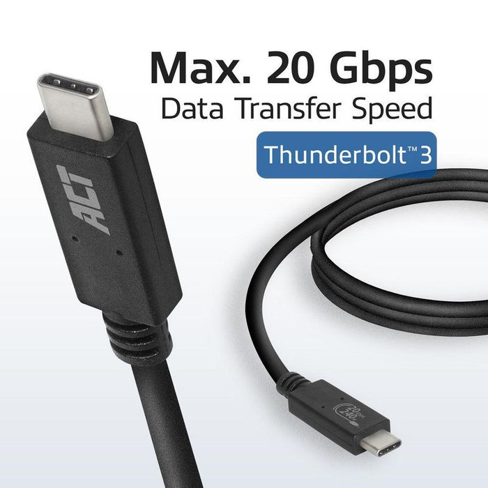 ACT Cable USB-C - USB-C, 1 m / USB4, 20Gbps, 240W, certified USB-IF