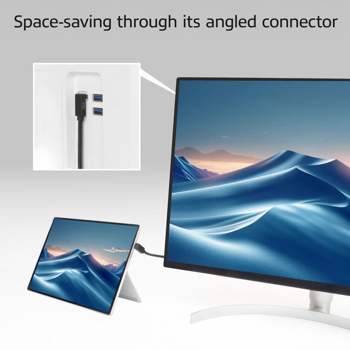 ACT Cable USB-C 10Gbps, 60W, 0.5m, 90° up/down angled connectors