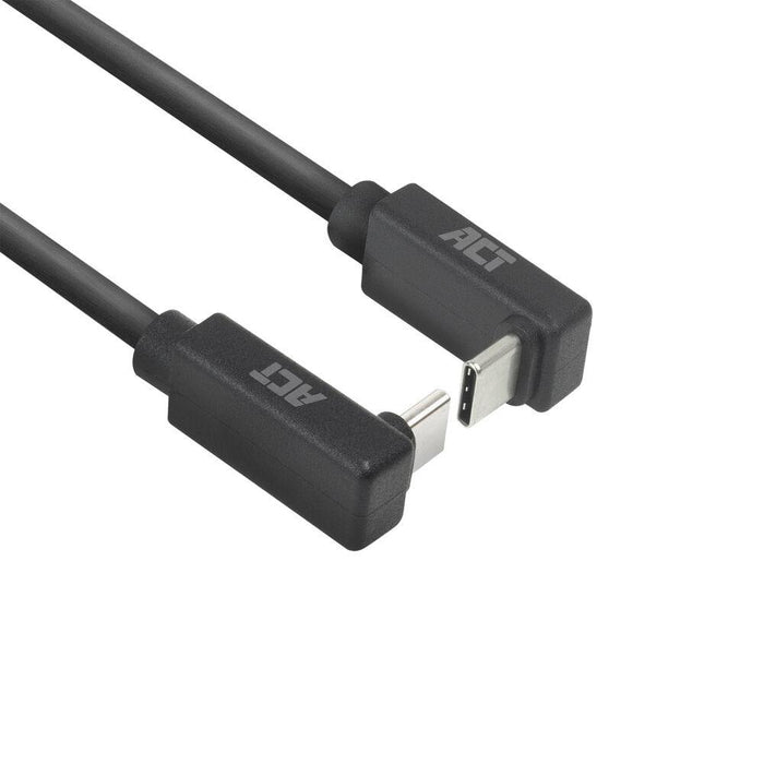 ACT Cable USB-C 10Gbps, 60W, 1m, 90° up/down angled connectors