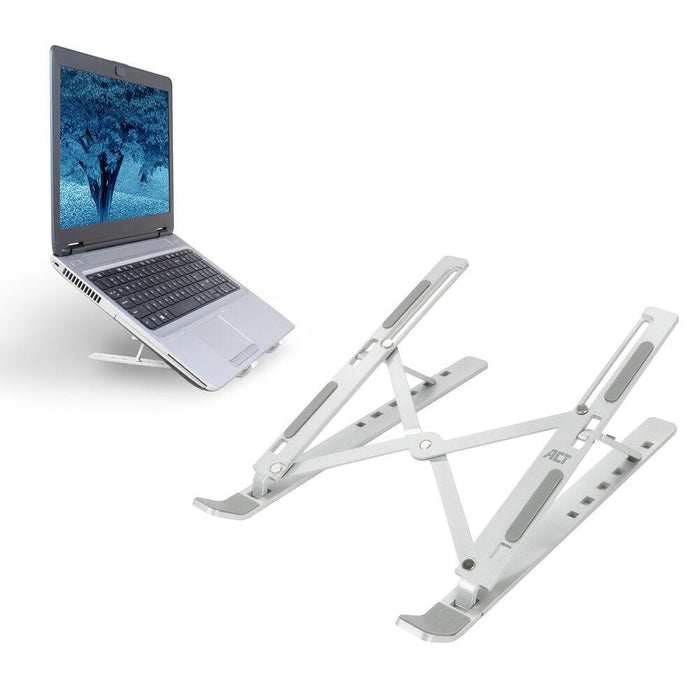 Folding aluminum laptop stand ACT AC8120, 6 positions