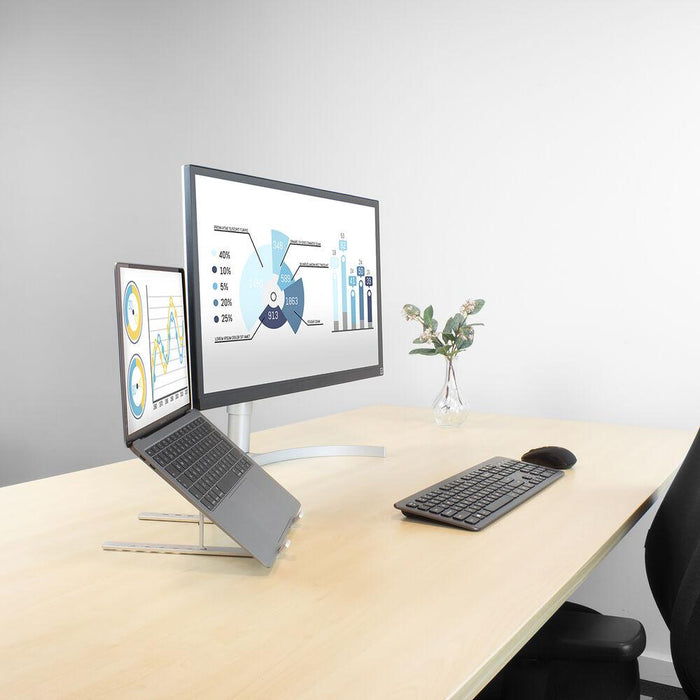 Folding aluminum laptop stand ACT AC8120, 6 positions