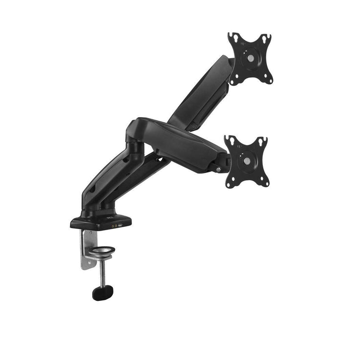 ACT AC8312 Desk Monitor Stand, For Two Monitors, Adjustable, 13" - 32"