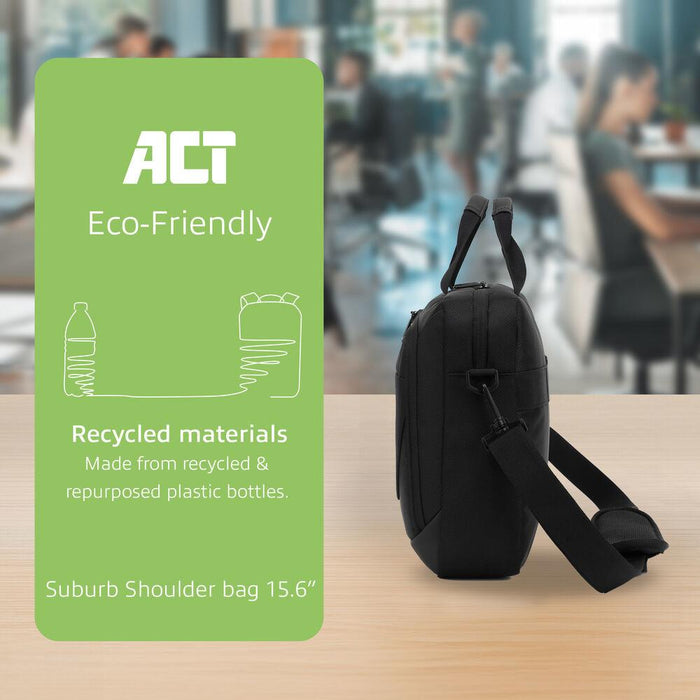 ACT Suburb 15.6" laptop bag made from recycled plastic bottles