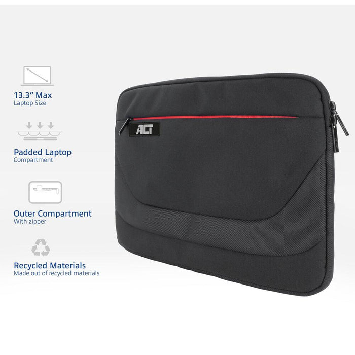 ACT Suburb 13.3" laptop case made from recycled plastic bottles