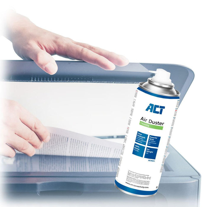 Air spray ACT AC9501, For keyboards, LCD, TV monitors, 400 ml.