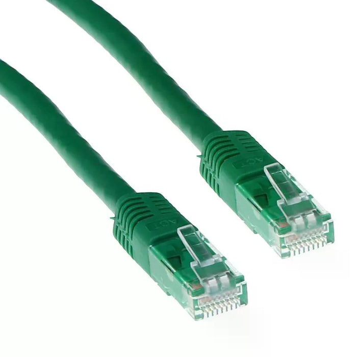 Network patch cable ACT U/UTP, CAT 6, RJ-45 - RJ-45, 7.0 m, Copper conductors, Green, Bulk packaging