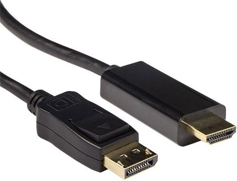 Cable ACT AK3992, DisplayPort male - HDMI-A male, 5 m, Black, Bulk