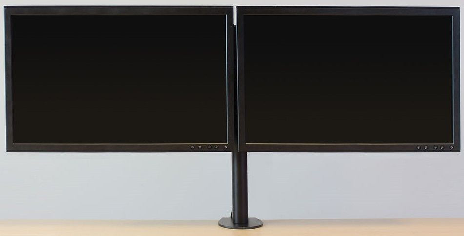 ACT AC8302 2-Monitor Stand, Desk Mount, Adjustable, 35", 2x8 kg, Black