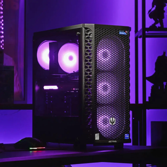 Actina 5901443329213 PC AMD Ryzen™ 5 5500 16 GB DDR4-SDRAM 500 GB SSD AMD Radeon RX 6600 Midi Tower Black - Gaming