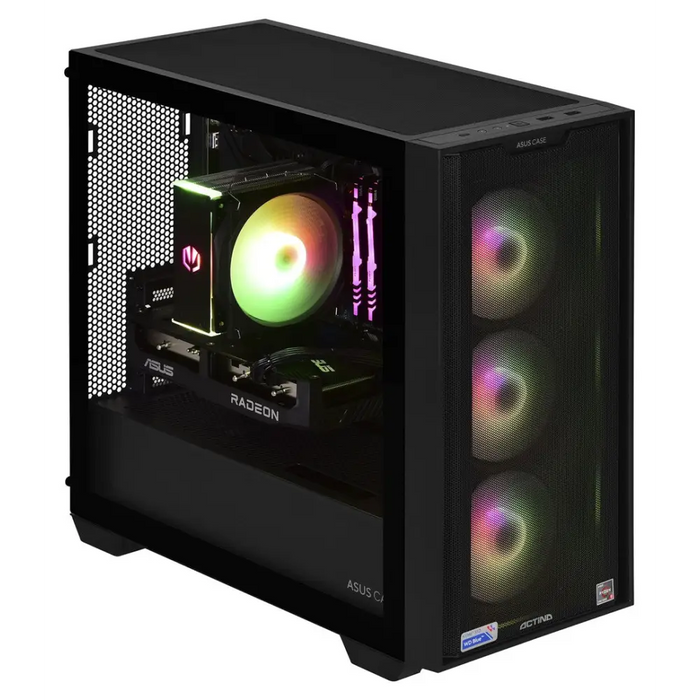 Actina 5901443335832 PC AMD Ryzen™ 5 5600 16 GB DDR4-SDRAM 1 TB SSD AMD Radeon RX 7600 Mini Tower Black - Gaming Actina