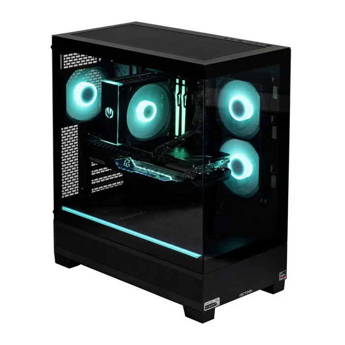 Actina 5901443387138 PC AMD Ryzen™ 5 7600 32 GB DDR5-SDRAM 1 TB SSD AMD Radeon RX 7700 XT Midi Tower Black - Gaming