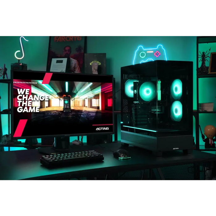 Actina 5901443387954 PC Intel® Core™ i5 i5-12400F 32 GB DDR4-SDRAM 1 TB SSD Intel Arc A580 Midi Tower Black - Gaming