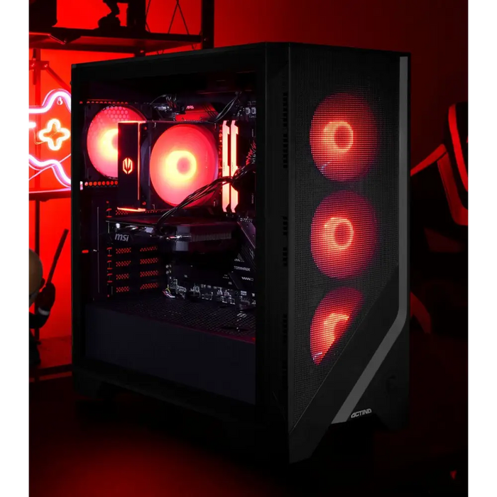 Actina 5901443406112 PC AMD Ryzen™ 7 7700 32 GB DDR5-SDRAM 1 TB SSD NVIDIA GeForce RTX 4060 Midi Tower Black - Gaming