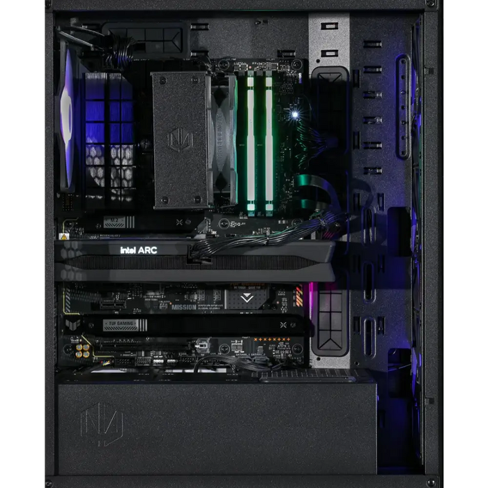 Actina 5901443410294 PC AMD Ryzen™ 7 8400F 32 GB DDR5-SDRAM 1 TB SSD Intel Arc B580 Midi Tower Black - Gaming Actina