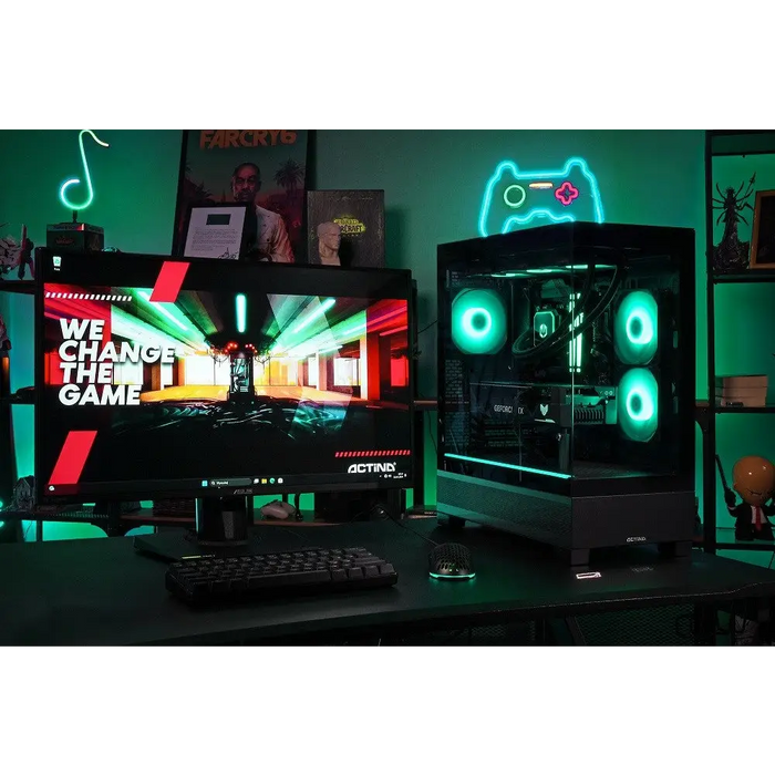 Actina 5901443416661 PC AMD Ryzen™ 9 9900X3D 192 GB DDR5-SDRAM 4 TB SSD NVIDIA GeForce RTX 5090 Windows 11 Home Midi