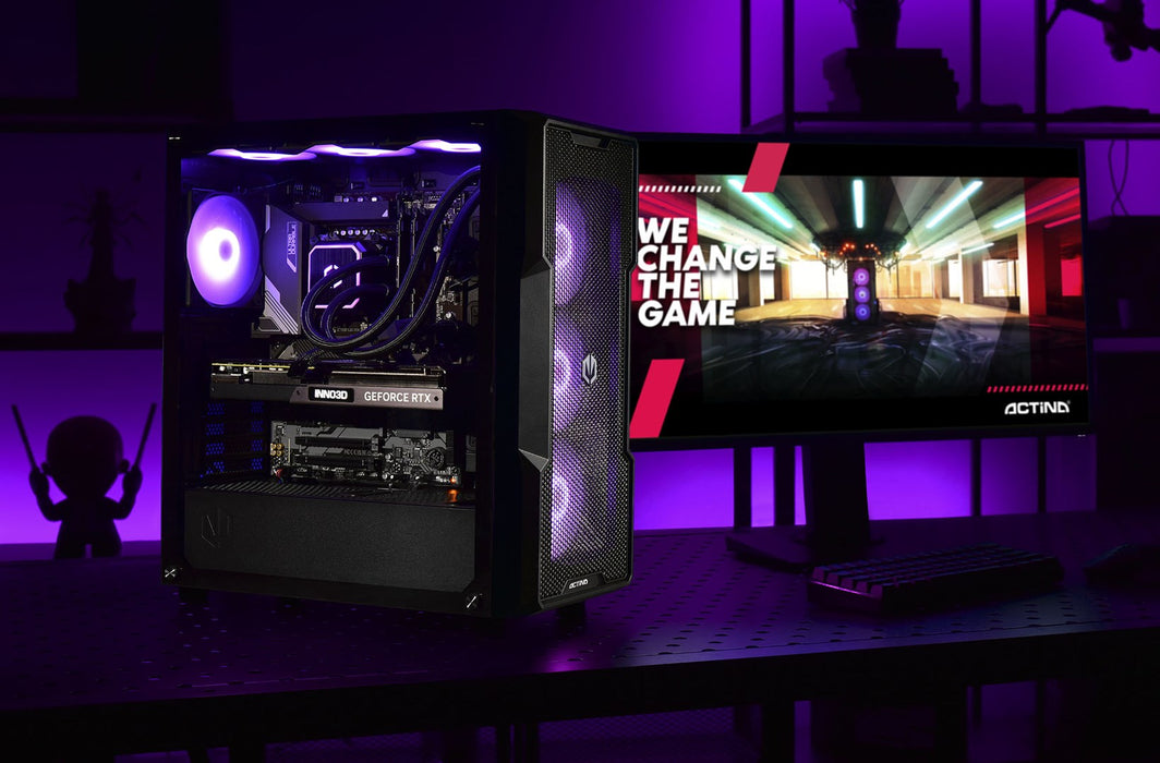 Actina 5901443409939 PC AMD Ryzen™ 9 9900X 32 GB DDR5-SDRAM 2 TB SSD AMD Radeon RX 7900 XTX Midi Tower Black