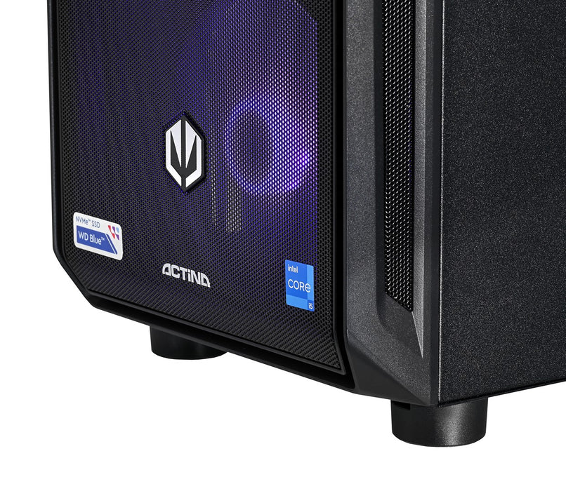 Actina 5901443410270 PC AMD Ryzen™ 5 7500F 32 GB DDR5-SDRAM 1 TB SSD Intel Arc B580 Midi Tower Black