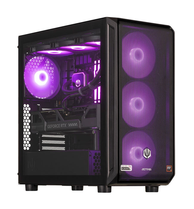 Actina 5901443411956 PC AMD Ryzen™ 7 9800X3D 32 GB DDR5-SDRAM 2 TB SSD NVIDIA GeForce RTX 5080 Windows 11 Home Midi Tower Black