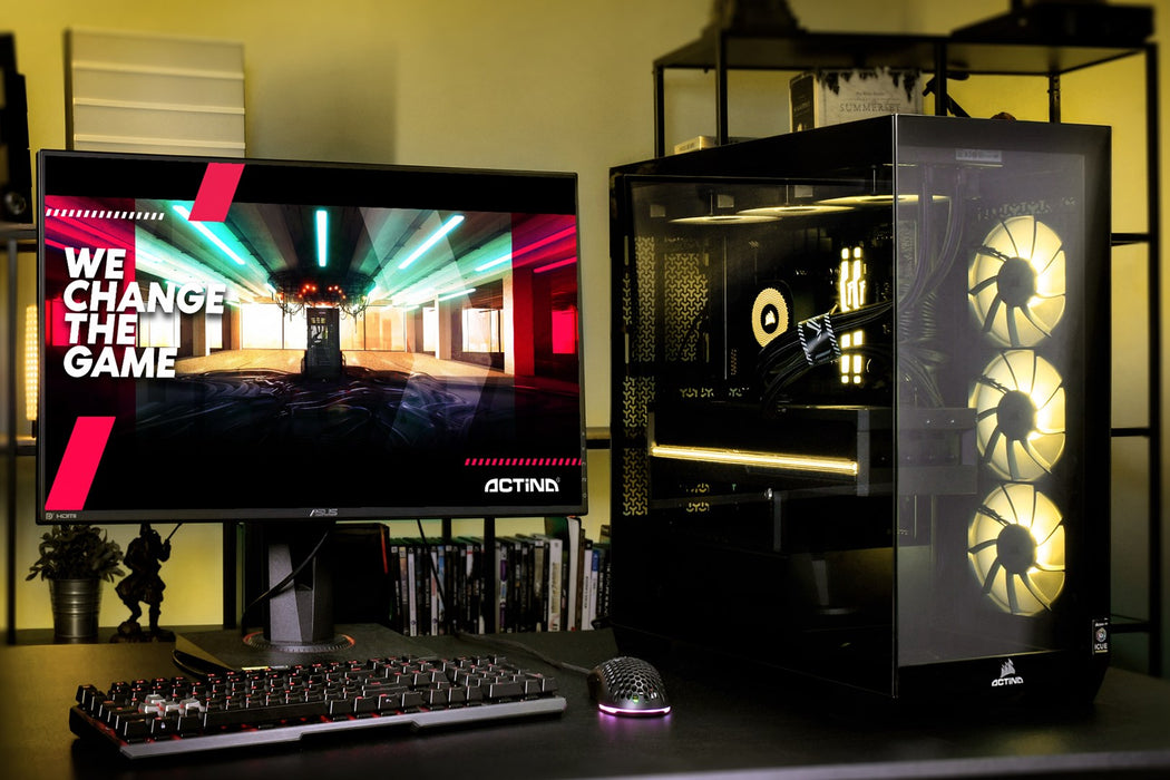 Actina 5901443413707 PC AMD Ryzen™ 7 9800X3D 32 GB DDR5-SDRAM 2 TB SSD NVIDIA GeForce RTX 5080 Midi Tower Black