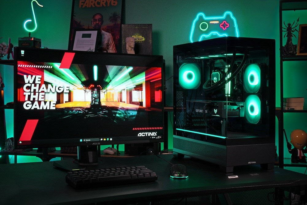 Actina 5901443416562 PC AMD Ryzen™ 9 7900 32 GB DDR5-SDRAM 2 TB SSD NVIDIA GeForce RTX 5080 Midi Tower Black