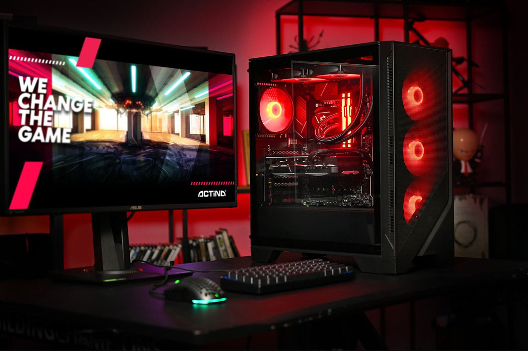 Actina 5901443421535 PC Intel Core Ultra 7 265KF 32 GB DDR5-SDRAM 2 TB SSD NVIDIA GeForce RTX 5080 Windows 11 Home Midi Tower Black