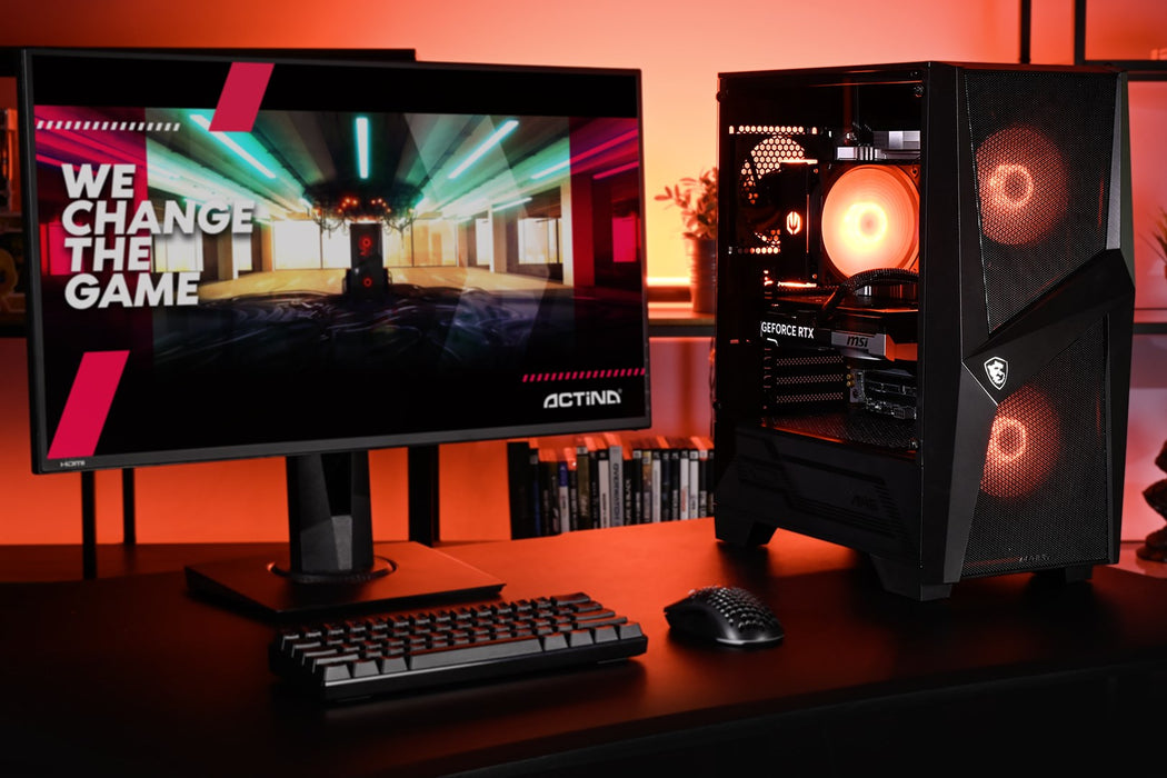 Actina 5901443421566 PC AMD Ryzen™ 5 7500F 32 GB DDR5-SDRAM 1 TB SSD NVIDIA GeForce RTX 5070 Midi Tower Black