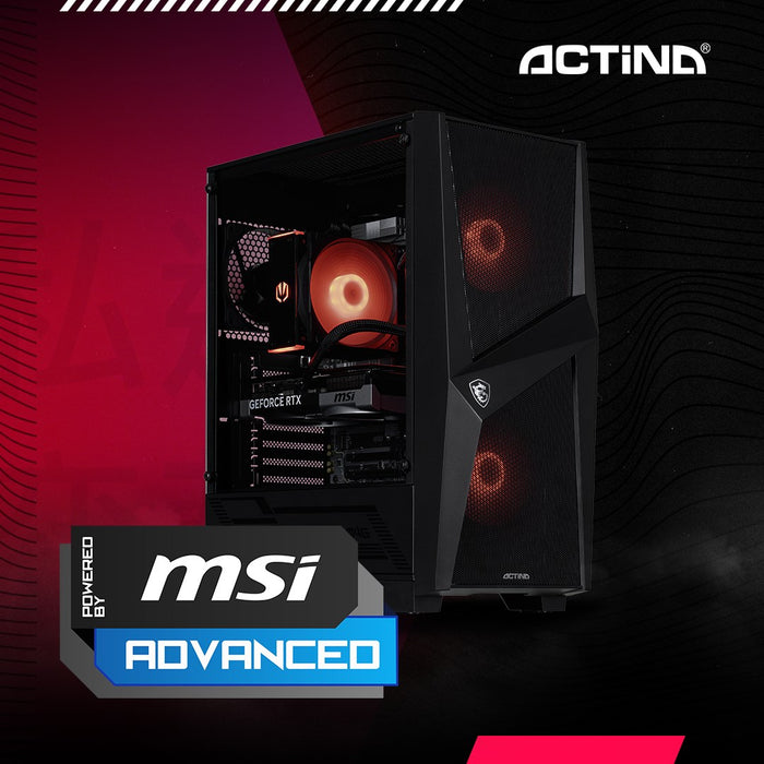 Actina 5901443421580 PC AMD Ryzen™ 9 7900 32 GB DDR5-SDRAM 1 TB SSD NVIDIA GeForce RTX 5070 Midi Tower Black