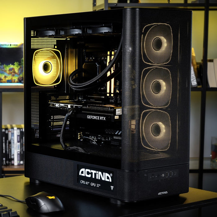 Actina 5901443440239 PC AMD Ryzen™ 9 9900X3D 32 GB DDR5-SDRAM 2 TB SSD NVIDIA GeForce RTX 5090 Midi Tower Black