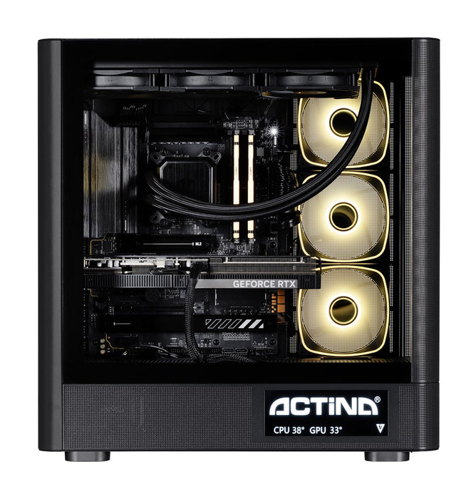 Actina 5901443440253 PC AMD Ryzen™ 9 9950X3D 32 GB DDR5-SDRAM 2 TB SSD NVIDIA GeForce RTX 5080 Windows 11 Home Midi Tower Black