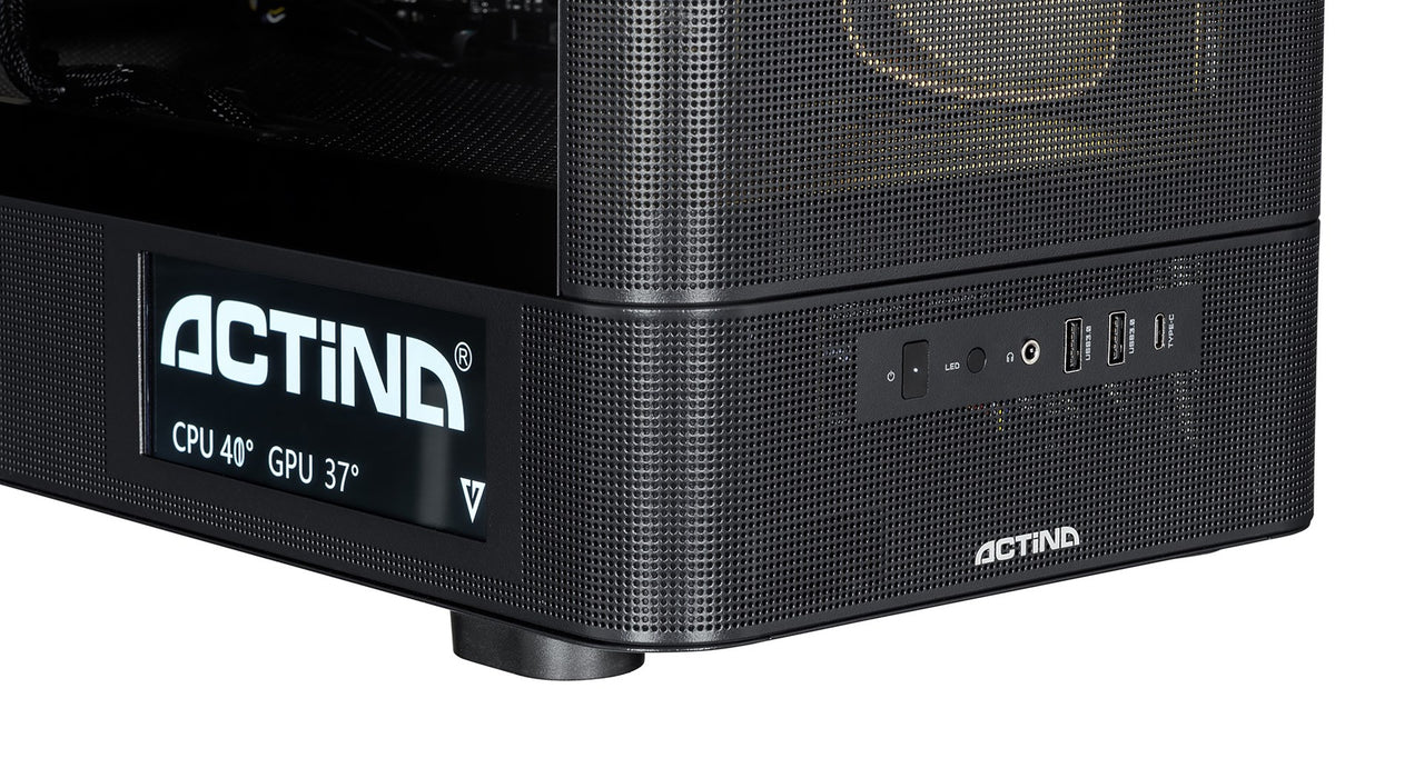 Actina 5901443440253 PC AMD Ryzen™ 9 9950X3D 32 GB DDR5-SDRAM 2 TB SSD NVIDIA GeForce RTX 5080 Windows 11 Home Midi Tower Black