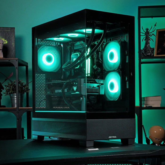 Actina 5901443443605 PC Intel Core Ultra 7 270K Plus 64 GB DDR5-SDRAM 2 TB SSD NVIDIA GeForce RTX 5090 Windows 11 Pro Midi Tower Black