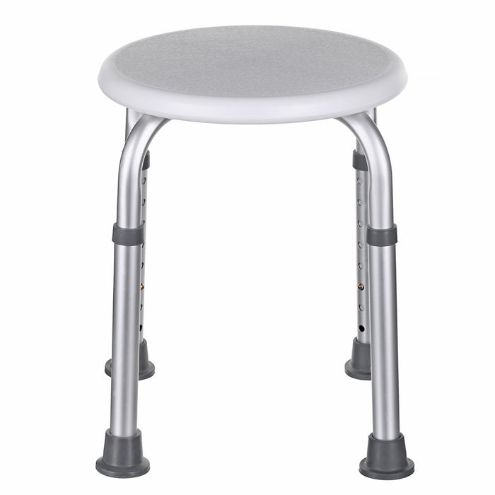 Round aluminium shower stool