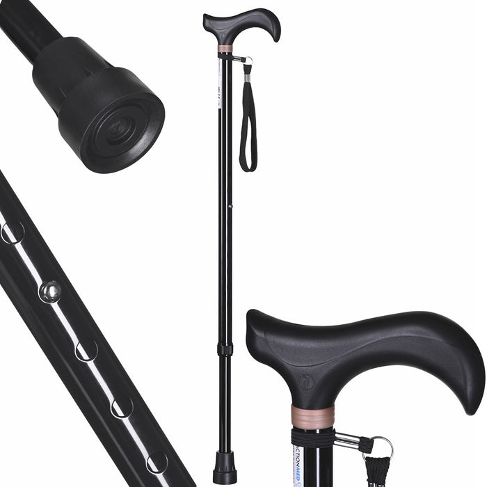 Adjustable walking stick ACTIONMED black