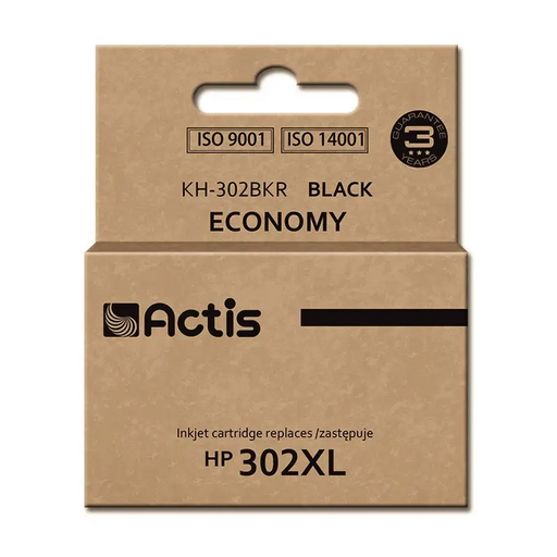 Actis KH-302BKR ink (replacement for HP 302XL F6U68AE; Premium; 15 ml; black) - For HP printers (with